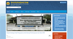 Desktop Screenshot of disperindagtam.grobogan.go.id